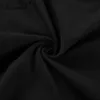Simenual T-shirt con papillon con foro ritagliato per donna moda streetwear cotone maglietta autunnale slim sexy t-shirt nera femminile 220407