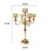 Crystal Candlesticks Pillar Glass Metal Candle Tealight Holders Lantern Home Wedding Table Centerpieces AccessoriesDecoration 2811