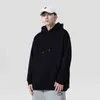 Pure Kleur Mannen Sporthleding Modna nadruk Heren Truien Trui Hip Hop Heren Trainingspak Bluza z kapturem S-5xl L220801