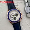 Premium Crime orologi da uomo al quarzo cronometro 43mm moda sei punti regali firmati piccoli quadranti funzionanti orologio da polso in pelle pregiata in acciaio inossidabile 2022 Montre De Luxe