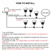 US Stock 5W LED في الهواء الطلق حديقة الأرض تحت الأرض مصابيح دفن مصابيح الفناء بقعة المناظر الطبيعية ضوء IP67 مقاوم للماء AC 85-265V