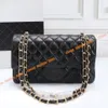 Shoulder Bag Handbag Designer Bag Double Flap Bags Lambskin Caviar Lady Shoulder Silver Gold Chain Bag Purse Leather Fashion Pochette Women Luxury Handbags top