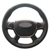 Steering Wheel Covers Black Genuine Leather Hand-Stitched Car Cover For Great Wall Haval Hover H8 2012-2022 H9 2022 2022Steering