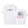 T-shirts voor heren rap Travis Scot Shirts Print Oversized Men Women Summer Streetwear Cotton Daily Boys Girls Clothingmen's