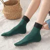 Women Winter Warm Thicken Thermal Socks Wool Cashmere Snow Black Skin Seamless Sock Velvet Soft Boots Floor Sleep