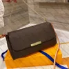 Bolsas de ombro cruzadas com corrente de designer de luxo de couro M40718 bolsa favorita carteira bolsa feminina