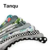 Tanqu Kısa Uzun Yuvarlak Tuval Kumaş Tutağı Obag Klasik Mini O Bag Kadın Çantaları Omuz Çantası 220505