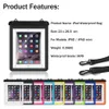 Grand étui transparent étanche pour tablette ipad étuis sac en tpu pour ipad mini natation plongée surf Kayak pêche