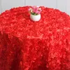 Décorations de mariage 1,2 m de diamètre blush rose 3d fleurs roses Tip de table pour décorations de fête nappe ronde