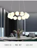 Lampy wiszące Pearl salon żyrandol Nordic Magic Bean Modern Proste Light Luksusowa jadalnia