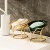 Portasapone 2022 Light Luxury Style Scatola creativa Bagno Toilette Scarico domestico Vassoio portapiatti forato gratuitoSoap