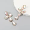 Mode métal verre strass croix boucles d'oreilles fête brillante Dangle Boucles d'oreilles Accessoires classiques pour femmes