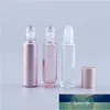 30pcs 10ml Pink Color Thick Glass Roll On Essential Oil Empty Perfume Bottle Roller Ball Bottle For Travel