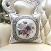 Pillow Case European-Style Sofa Cushion Luxury Living Room Pillows Bedside Backrest Embroidery Cover Large Removable