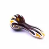 colorful Glass smoking Pipe Nice 10cm hand new design spoon pipes samll bubblers gift oil burner pipes 2023 new