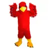 Profissional feito vermelho águia pássaro mascote trajes para adultos circo christmas halloween outfit fantasia vestido fantasia de alta qualidade