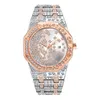 Montre pour hommes de gypsophile créative de mode de luxe de commerce extérieur exquis avec des diamants