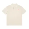디자이너 셔츠 남성 폴로 셔츠 남성 여자 T 스트리트웨어 짧은 슬리브 클래식 자수 옷깃 느슨한 단색 유니세터 폴로 티셔츠 칼라 캐주얼 Tshirt