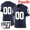 Thr Custom Penn State Nittany Lions College voetbalshirt 14 Sean Clifford 21 Noah Cain 24 Miles Sanders 26 Saquon Barkley Youth Stitch