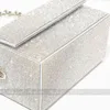 Borsa da sera Pochette da donna con scatola di cristallo 2022 Designer di lusso Borsa da sposa con strass lucido e borsa a tracolla con catena di perline 220622