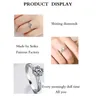 14K White Gold Ring 2.0ct Round Cut Moissanite Ring Simple Style Engagement Diamond Anniversary Jewelry for Women