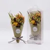 装飾的な花の花輪ミニドライブーケ天然植物は、結婚式のホームデコレーションフェスティバルギフトドロップのために花柄を保存します