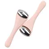 Face Massager Mini Ice Roller voor oogcontact Roestvrijheid Roestvrijstalen Rollers Women Eyes Massager Draai de poriën onder de ogen Relief Skin Care