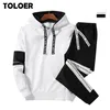 Män sätter Sport Suit Tracksuit Outfit Suit 4xl 2 -stycken Set Suits Hoodies Long Pants Warm Mens Spring Autumn Hoodie Set Clothing 201210