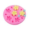 Flor fondant moldes ameixa flor de cerejeira bolo decoração molde de silicone para cupcake topper doces chocolate goma pasta argila de polímero 1221945