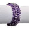 8mm Natural Crystal Stone Beaded Strands Charm Bracelets Yoga Sports Bangle For Women Men Handmade Jewelry