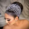 Nieuwe luxe bruids hoofd stick tiaras hoofdeces voor bruiloft sieraden verjaardagsfeestje hoofdtooi kroon accessoires bruiloft juwelen bruiden juwelries