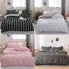 4st Designer Bed Comporters Set Bedding Set Polyester Fiber Hushåll Kort växt Kuddebeläggning Däcke Cover Set Bekväm filt 129 G2