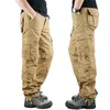 Printemps s Cargo Kaki Militaire Pantalon Casual Coton Tactique Pantalon Hommes Grande Taille Armée Pantalon Militaire Homme 220810