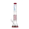 16,26-Zoll-rote Becherbong mit Dome-to-Coil-Perkolator, 14-mm-Innengewinde