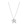 925 Sterling Silver Asymmetric Star Collier Necklace Chain For Women Men Fit Pandora Style Necklaces Gift Jewelry 390020C01-45