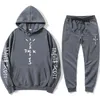 Men's Tracksuits Jack Cactus Fashion Menina de capuz de capuz de grande porte de capuz de 2 peças Conjunto de jogging casual Sportswear Sports Men Sportswearmen's