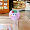 Niedliche handgemachte Plüsch-Regenbogen-Elfen-Schlüsselanhänger für Mädchen, Tasche, Spielzeug, Schlüsselanhänger, flauschiger Pom Pom Kunstfell, Kawaii-Plüsch-Schlüsselanhänger