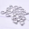 20 Teil/los Silber Kristall Ring Charme Schwimm Medaillon Charms Fit Für Speicher Magnetische Medaillon Anhänger Mode Jewelrys