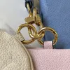 Ladies Colorful Clutch Trio p Canvas Leather 3 Different Small Mini Round Rectangle Summer Wristband Zipper Letter Wallet