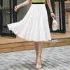夏の女子チュールスカート膝チュチュガールアラインミニスカート学生の測定スカートエレガントな結婚式のホリデービーチスカート220527