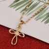 Hangende kettingen Cross ketting Jezus stuk goud kleur mannen ketting katholieke sieraden kerstcadeaus spendant heal2222