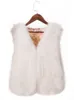 Zadorin Autumn Winter Fashion Waistcoat vrouwen faux bont vest roze witte korte faux bont jas vrouwen bont gilet vierrure veste femme t220716