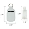 Blank tryckfärger Neopren flytande presentförpackning tvålflaskhållare 30 ml hand sanitizer nyckelring