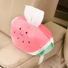 Nuovo creativo kawaii case tissutale morbido scatola di tessuto cartone animato simpatico fruit di frutta in scatola taglio di tovagliolo per auto tovaglio