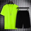 Mode Zomer Heren Trainingspakken Korte Mouw Shorts Pak 2 Delige Set 2022 Klassieke Mannen T-shirt Strand Broek 2 stuks Sport Casual Pakken