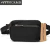 Annmouler High Quality Unisex Waist Bag Small Waterproof Fanny Pack 3 Colors Trip Zipper Pocket Waist Packs Fashion Chest Bag 201117