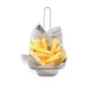Backen Gebäck Werkzeuge Mini Edelstahl Fritteuse Servieren von Speisen Präsentationskorb Küche Pommes Frites Chips Bratkörbe JLA13386