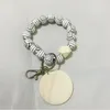 Bracciale con perline Portachiavi con gioielli in 9 colori con trucioli di legno rotondi Bomboniera regalo personalizzato per la festa del papà