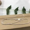 Authentic 925 Sterling Silver Snake Chain necklace Choker Necklaces For Women Men Fits European bear bear Jewelry Style Gift 911900160