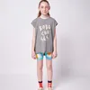 Çocuk Tshirts Yaz Moda BC Sevimli Çocuk Tişörtleri Karikatür Gençler En İyi Giysiler Bobo Erkek ve Kız Giyim Setleri 220606